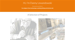 Desktop Screenshot of dannylewandowski.com